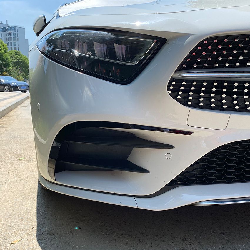 Canards Mercedes CLS Klasse C257 AMG Line Glans Zwart