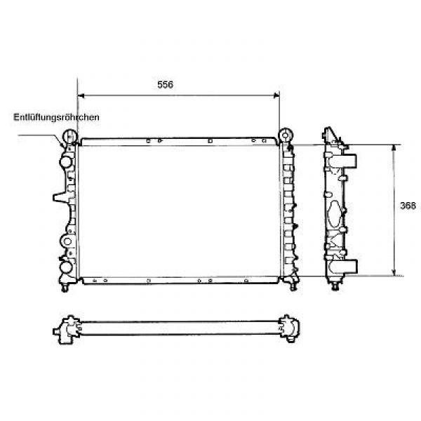 Radiator TIPO/TEMPRA/DEDRA 88-99 554x363x31 1.8I2.0I+16V +/-AC