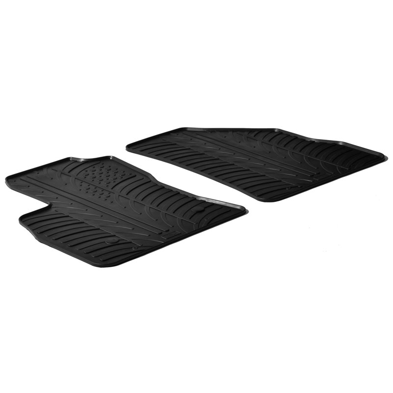 Rubbermatten  Fiat Doblo Cargo 3-deurs 2010-2023 & Opel Combo Cargo 3-deurs 2011-2018 (T profiel 2-delig + montageclips)