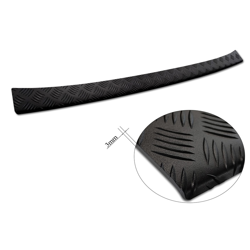 Matzwart Aluminium Achterbumperprotector  Mercedes Citan (W420) Box/Tourer 2021- 'Riffled Plate'