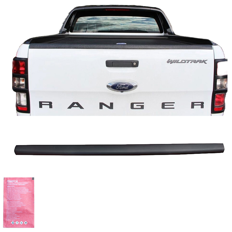 Achterklepafdeklijst  Ford Ranger T6/T7/T8 2012-2022 - Matzwart