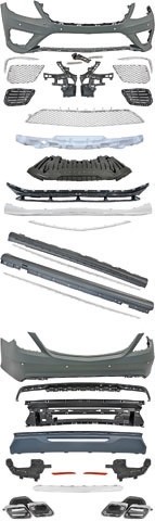 Bodykit Bumper set W222 S65 AMG look lang