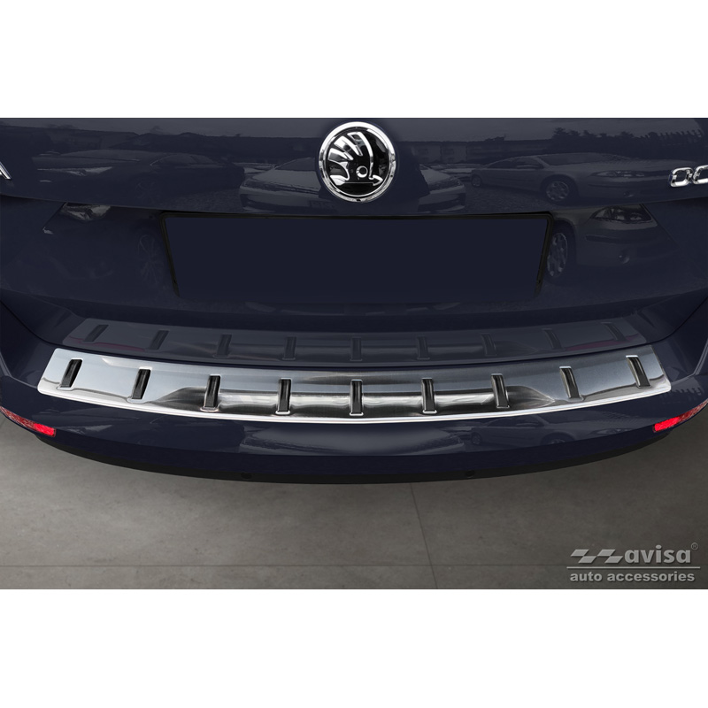 RVS Achterbumperprotector  Skoda Octavia III Combi Facelift 2017-2020 'STRONG EDITION'