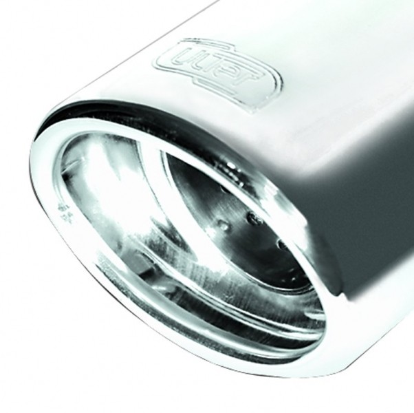 Einddemper VW Polo 6n 1995-2001 RVS eindstuk 95x65mm rond ulter