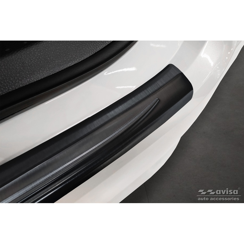 Zwart RVS Achterbumperprotector  Toyota Corolla XII Sedan 2019-