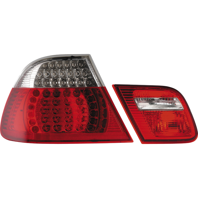 Set LED Achterlichten  BMW 3-Serie E46 Coupe 1999-2003 - Rood/Helder