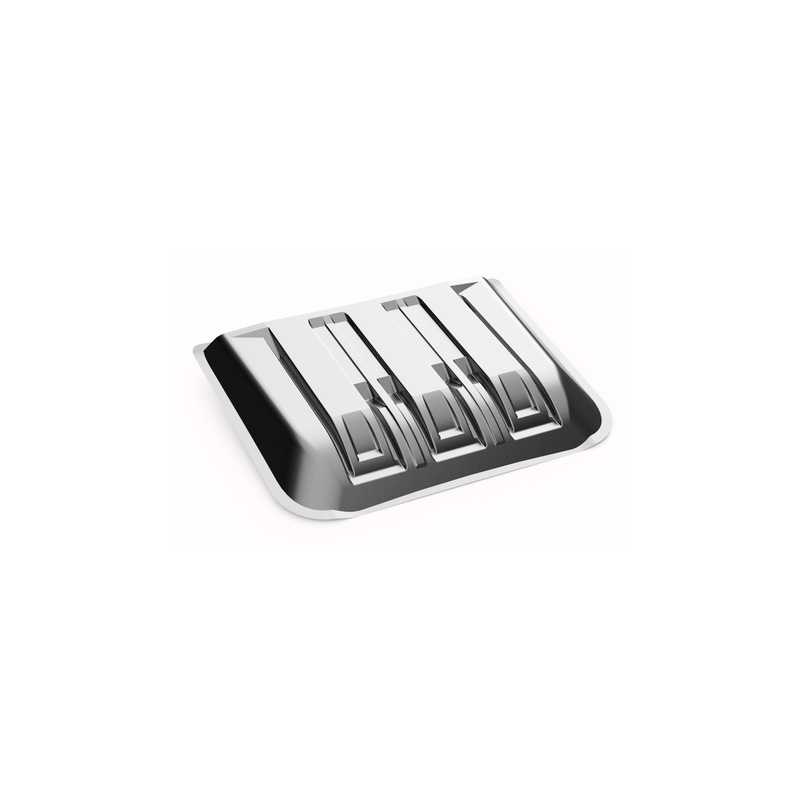 Motorkapluchtinlaat (Scoop)  Ford Ranger T9 2022- - Matzwart