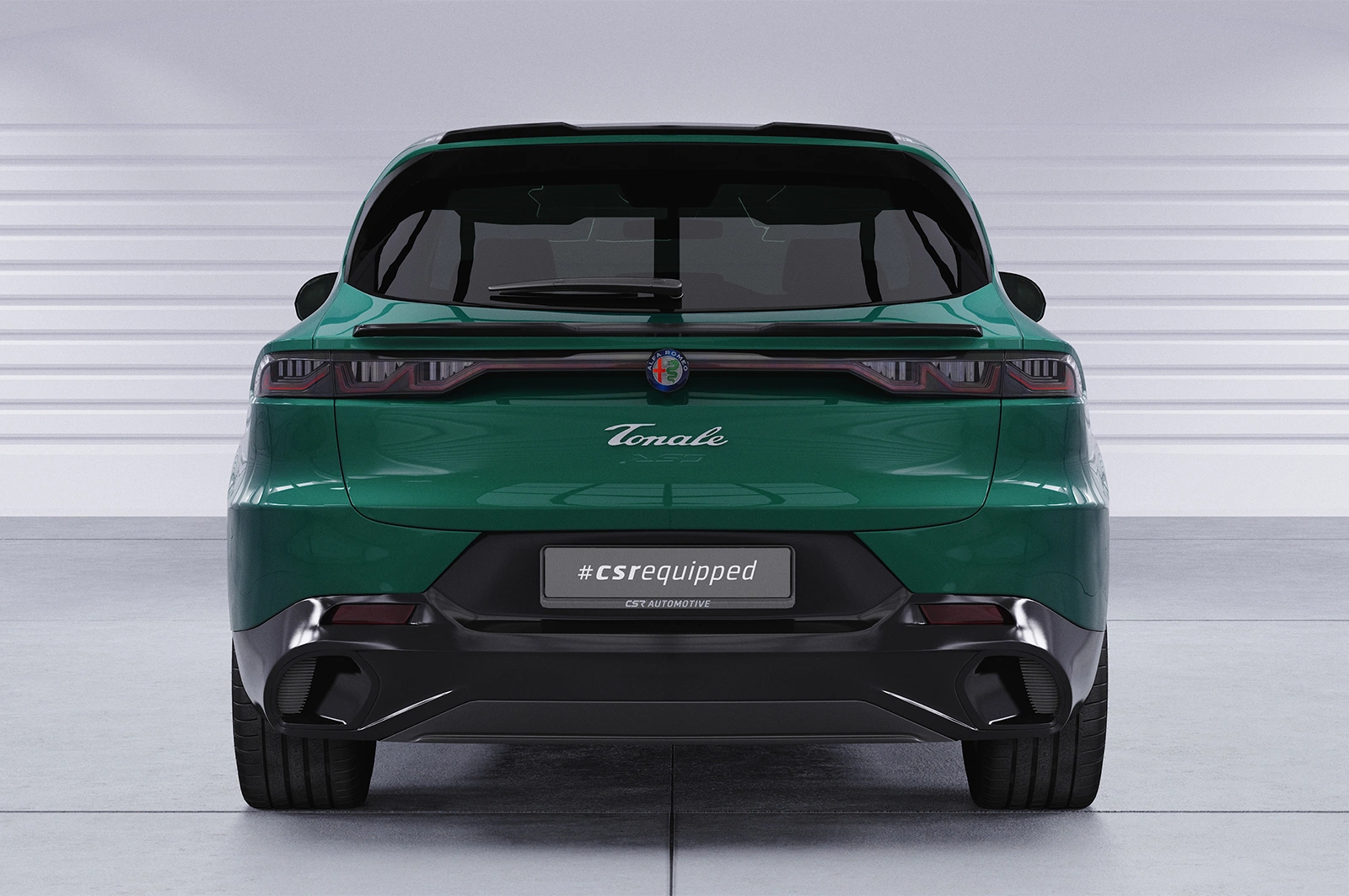 Achterspoiler Alfa Romeo Tonale glans zwart