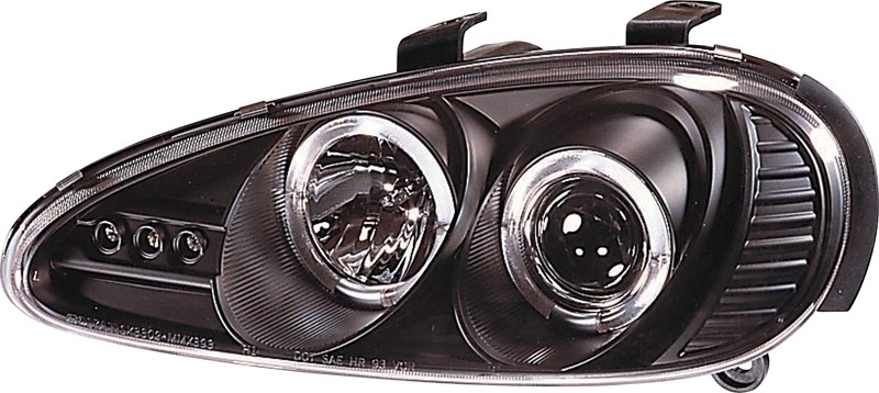 Koplampen met Angel Eyes ringen Mazda MX-3 Zwart