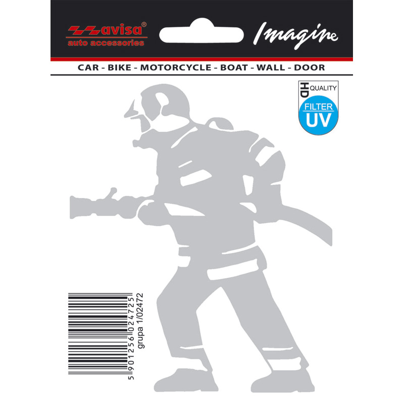 Auto Tattoo Sticker Fireman - 9,5x11cm
