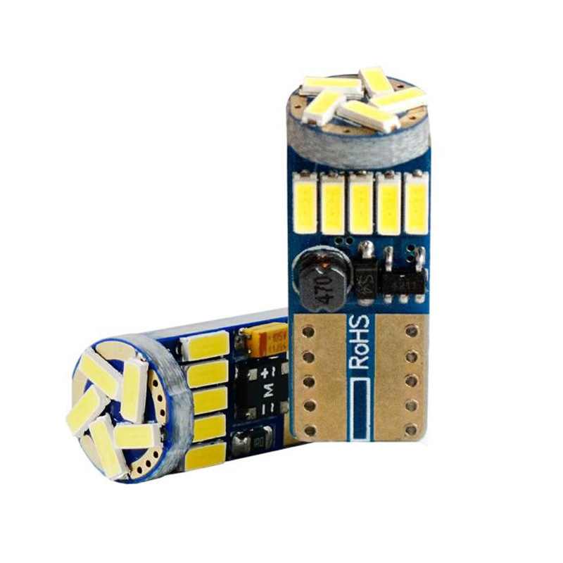 Simoni Racing T10 15-LED Lampen 'Canbus No-Polarity' - High Brightness Superwhite - Set à 2 stuks