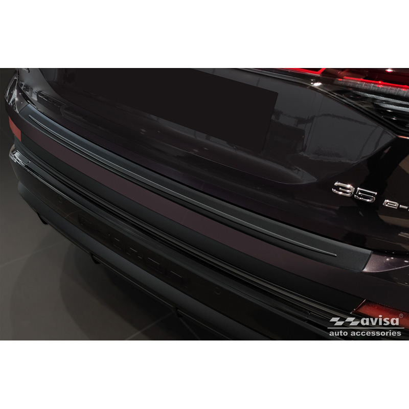 Avisa Matzwart RVS Achterbumperprotector  Audi Q4 e-tron (F4B) & Q4 e-tron Sportback (F4N) 2021- 'Ribs'