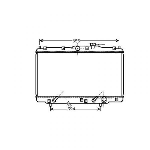 Radiator SHUTTLE 95-98 425x678x25 2.2I/2.3I-16V +/-AC