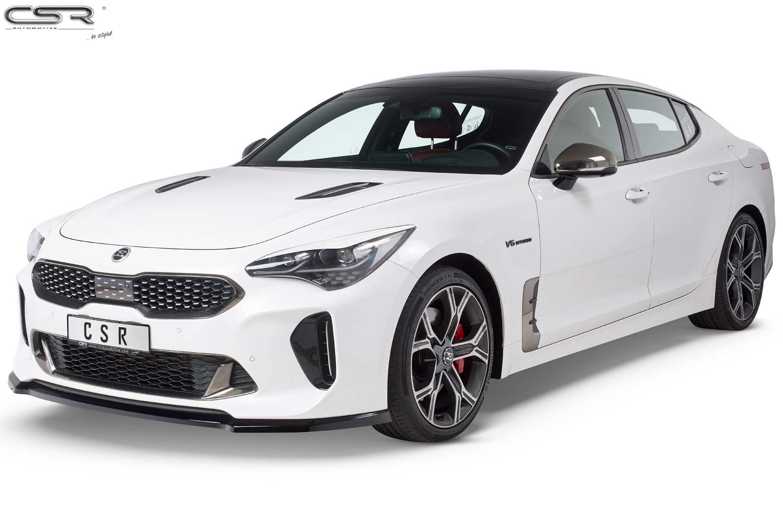 Koplampspoiler Kia Stinger CSR Glans Zwart