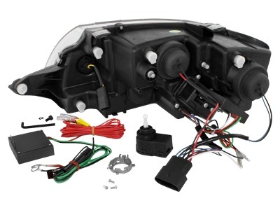 Koplampen passend voor Audi TT 8N 12.98-05 Devil Eyes real DRL LED Chroom