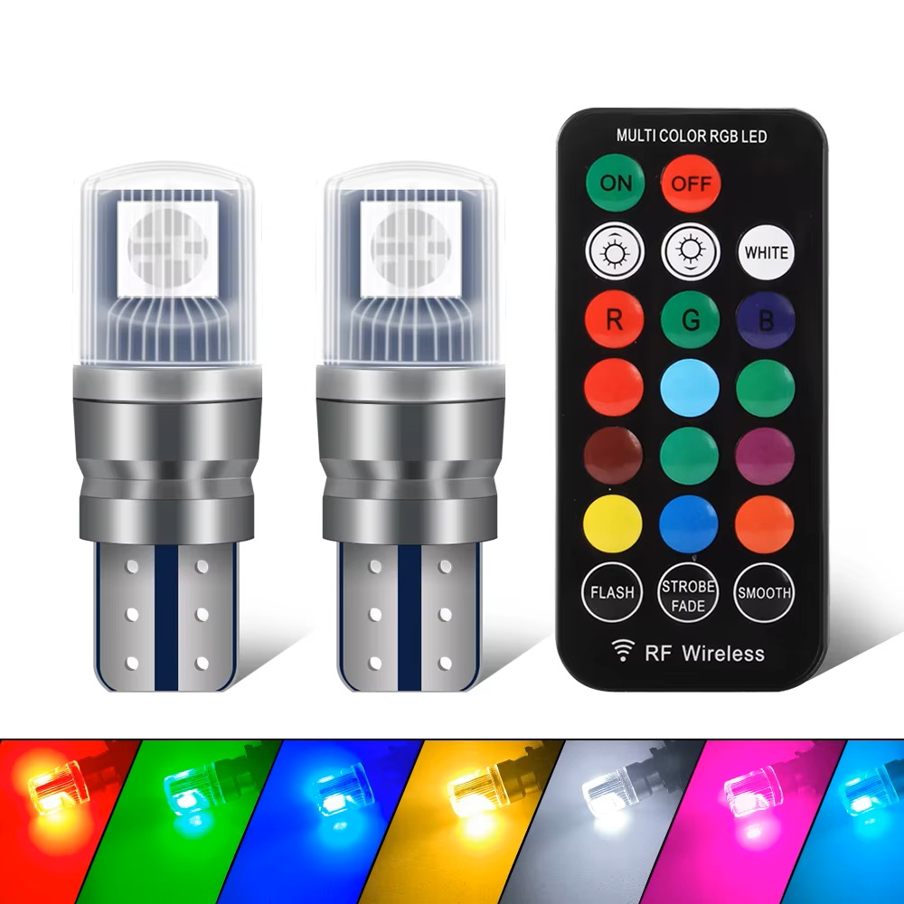 M-tech LED T10 RGB 12V 2 stuks