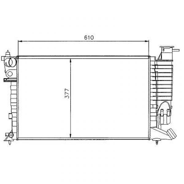 Radiator ZX/306 93-97 1.6/1.8I/1.8/1.9D +AC
