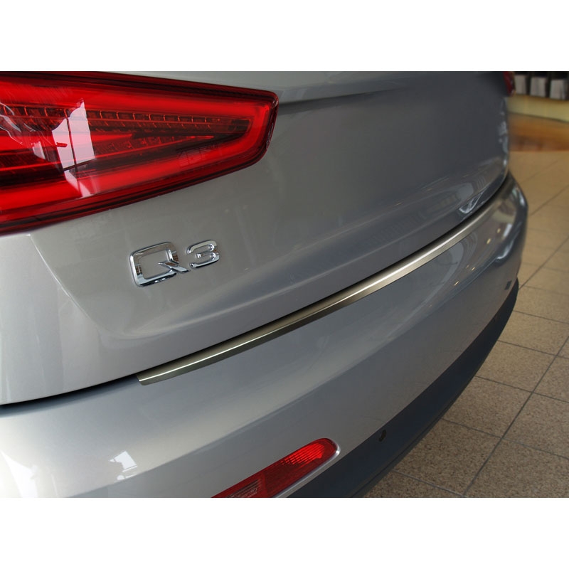 RVS Achterbumperprotector  Audi Q3 2011-2015 & 2015- 'Ribs'