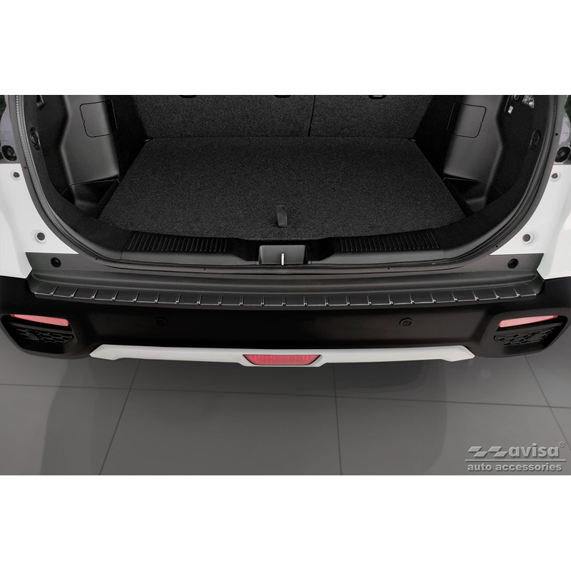 Zwart RVS Achterbumperprotector  Suzuki S-Cross II 2022- 'Ribs'