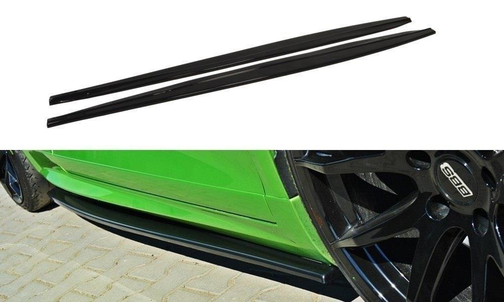 Zijskirts Volkswagen Scirocco R Maxton Glans Zwart