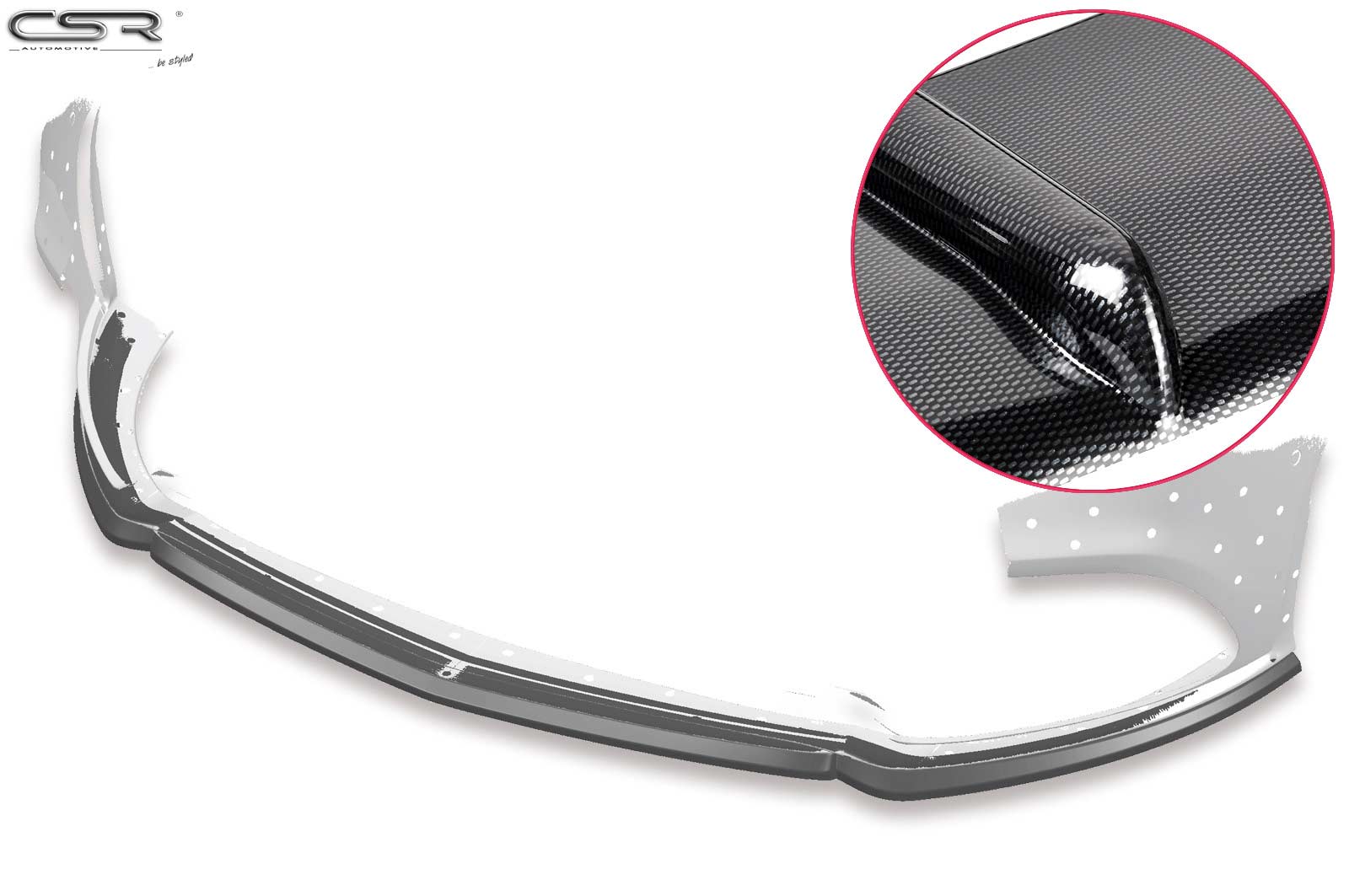 Voorspoiler Mercedes Benz CLA C118/X118 AMG-Line Carbon look