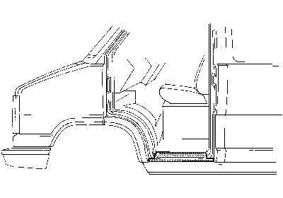 dorpel, rechts Fiat Ducato, 1982-1994