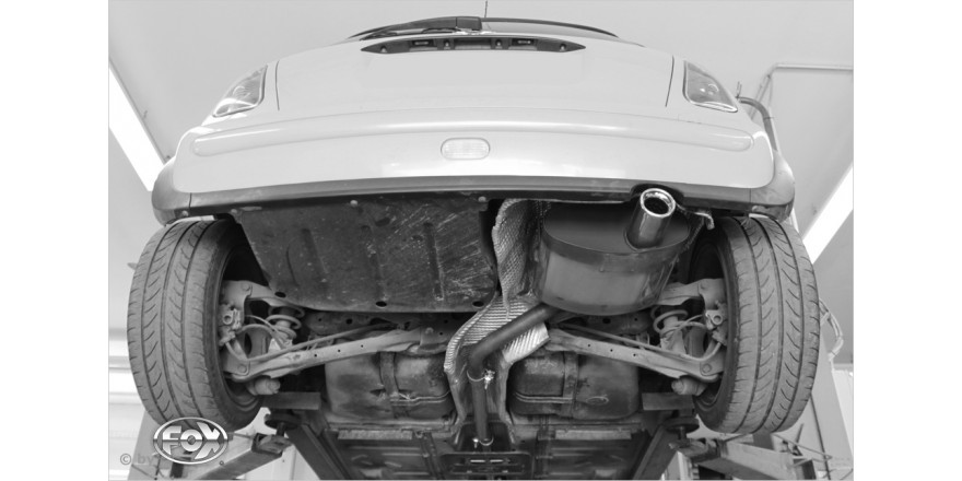 Mini One/ Cooper R50 Einddemper - 1x80 Typ 13 FOX