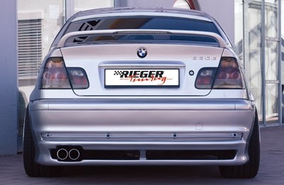 Spoilerzwaard voor Achterbumper Diffusor BMW E46 Sedan Polyester Rieger