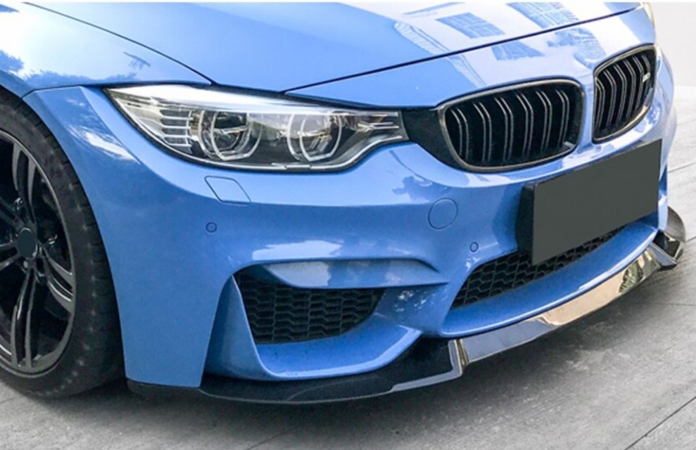 Voorspoiler BMW M4 F82 / F83 Coupe / Cabrio Glanzend Zwart