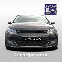 Embleemloze grill VW Polo 6R 09-14 zwart/chroom