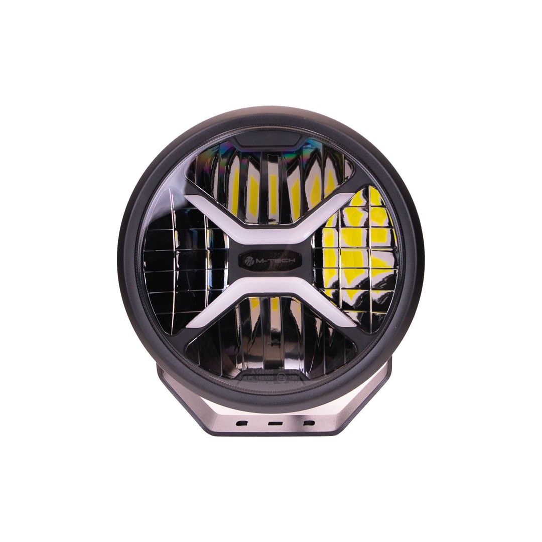 LED Rijlicht M-TECH BLACK SERIES 2x40W + 2x20W LED 12-48V 80W 9", Rond, Dynamisch positielicht