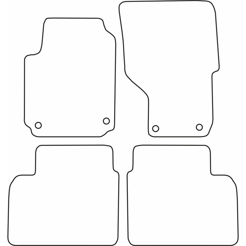 Automatten Velours  Volkswagen Amarok 2011-2022