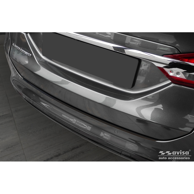 Zwart RVS Achterbumperprotector  Ford Mondeo V Hatchback/Sedan 2014-2019 & FL 2019- 'Ribs'