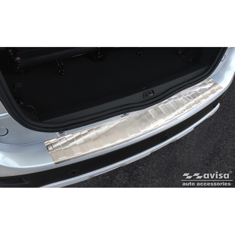RVS Achterbumperprotector  Dacia Lodgy 2012-2017 & FL 2017- 'Ribs'