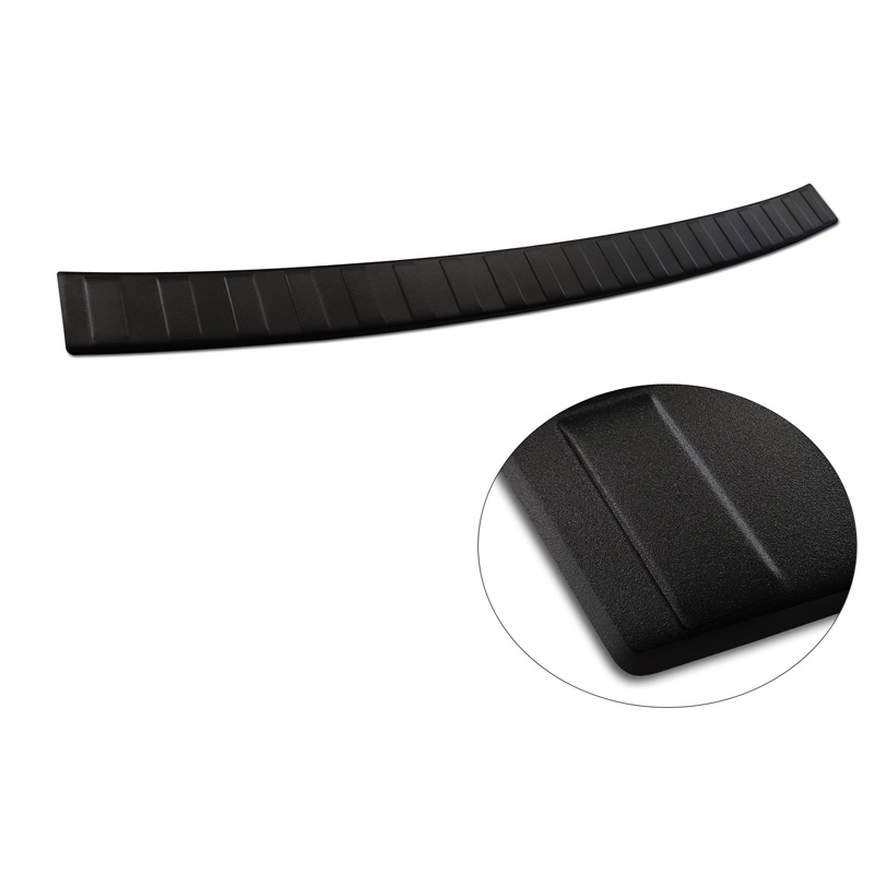 Matzwart RVS Achterbumperprotector  Mercedes GLC 5-deurs 2015-2019 & FL 2019- 'Ribs'
