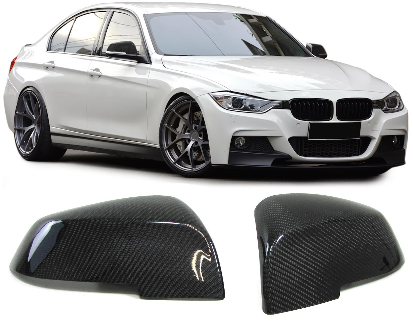 Spiegelkappen BMW F30 F31 F34 F35 F32 F33 F36 F20 Carbon