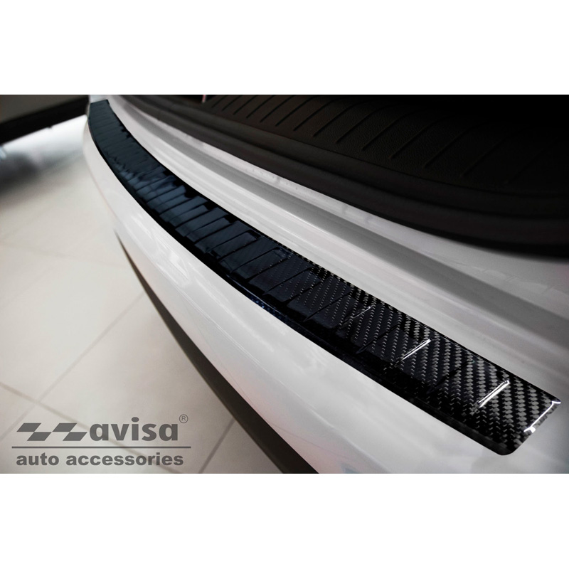 Echt 3D Carbon Achterbumperprotector  Kia Sportage IV Facelift 2018-2021 'Ribs'