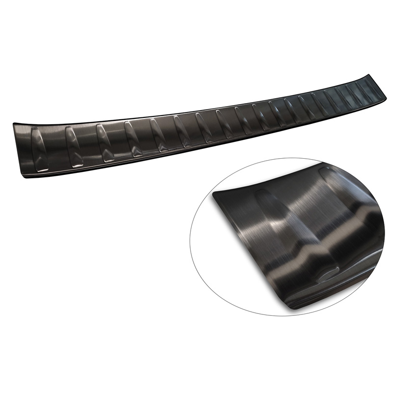Zwart RVS Achterbumperprotector  Volkswagen ID.Buzz + Cargo 2022- 'Ribs'
