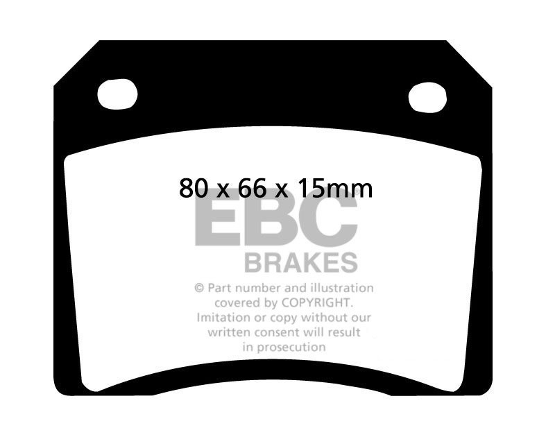 EBC Brakes DAIMLER Sovereign 2.8 73-75 Remblokken achterzijde