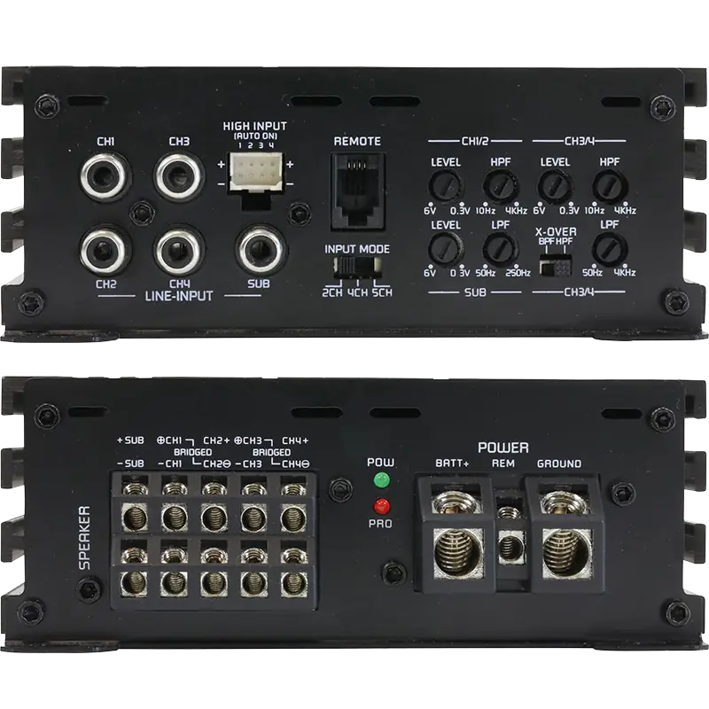 Ground Zero GZHA MINI FIVE 5 Channel Class D Amp Versterker