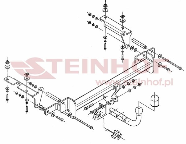 Trekhaak Opel Zafira II excl.OPC 07/2005-