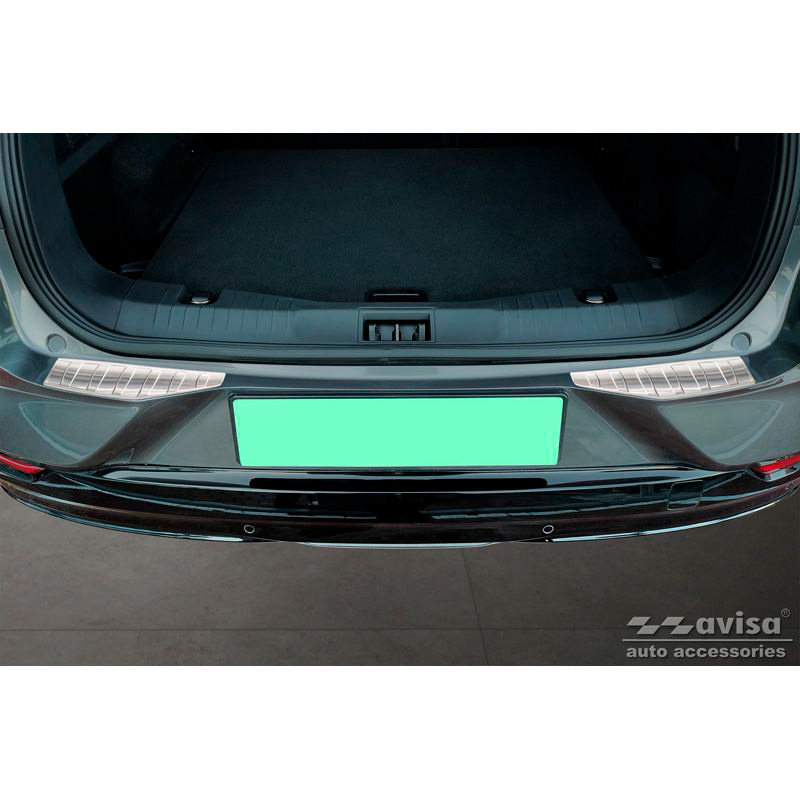 RVS Achterbumperprotector  Ford Mustang Mach-E 2020- 'Ribs' (2-Delig)