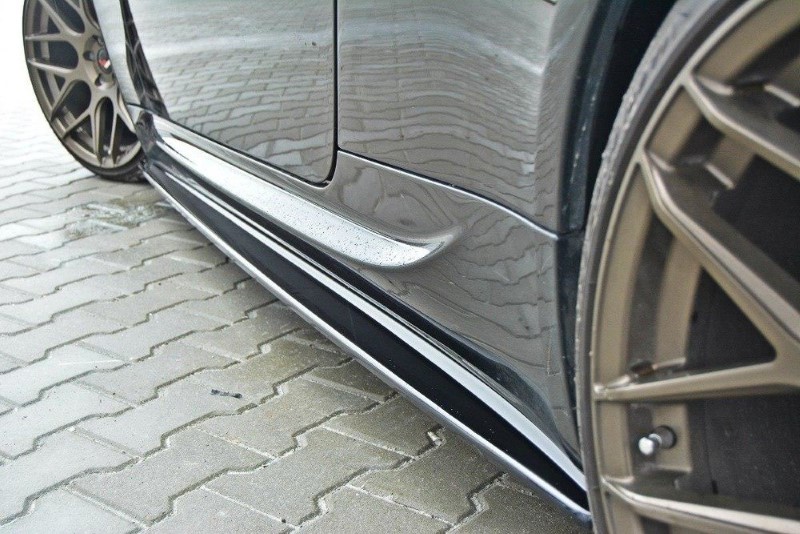 Zijskirts Diffusers BMW M6 E63 Glanzend Zwart