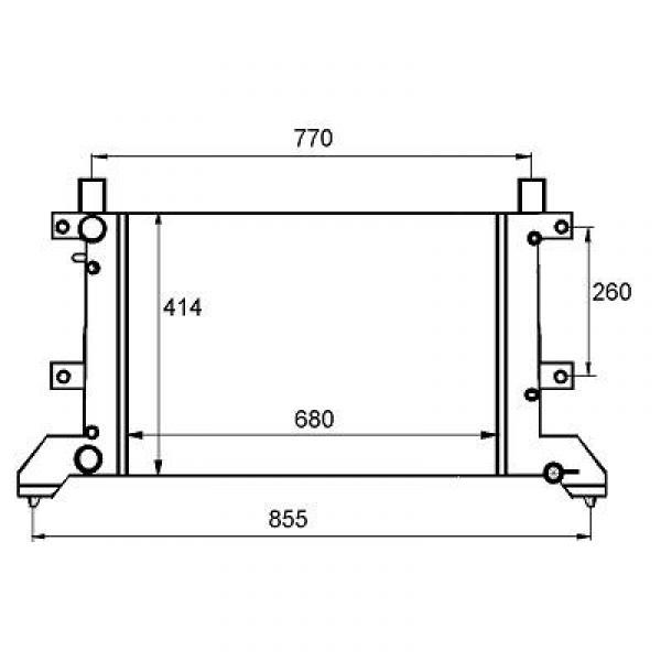 Radiator VW LT II 96->> ALLE MODELLEN ALLE MODELLEN VW2155