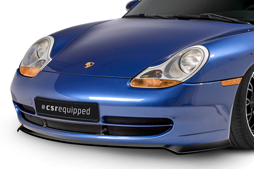 Voorspoiler Porsche 911/996 CSR glans Zwart