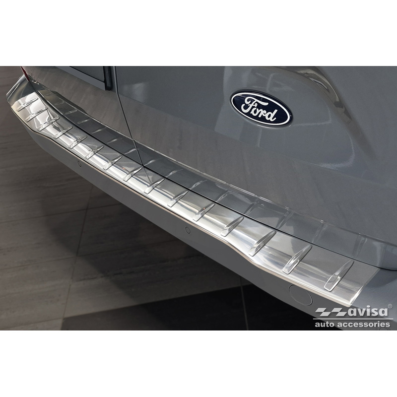 RVS Achterbumperprotector  Ford Transit Custom & Tourneo Custom (V710) 2023- / Volkswagen Transporter T7 2024- 'Ribs'