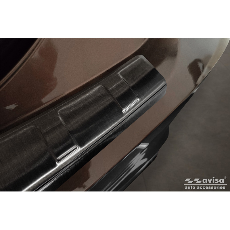 Zwart RVS Achterbumperprotector  Mitsubishi Eclipse Cross PHEV Facelift 2021-