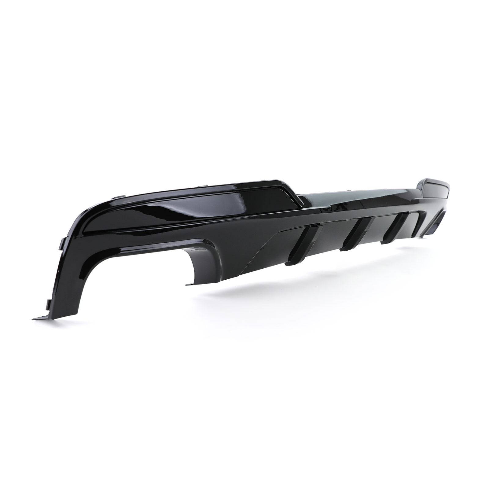 Achterdiffusor BMW F10 M5 Duplex uitlaat uitsparing M-Pakket Glans Zwart