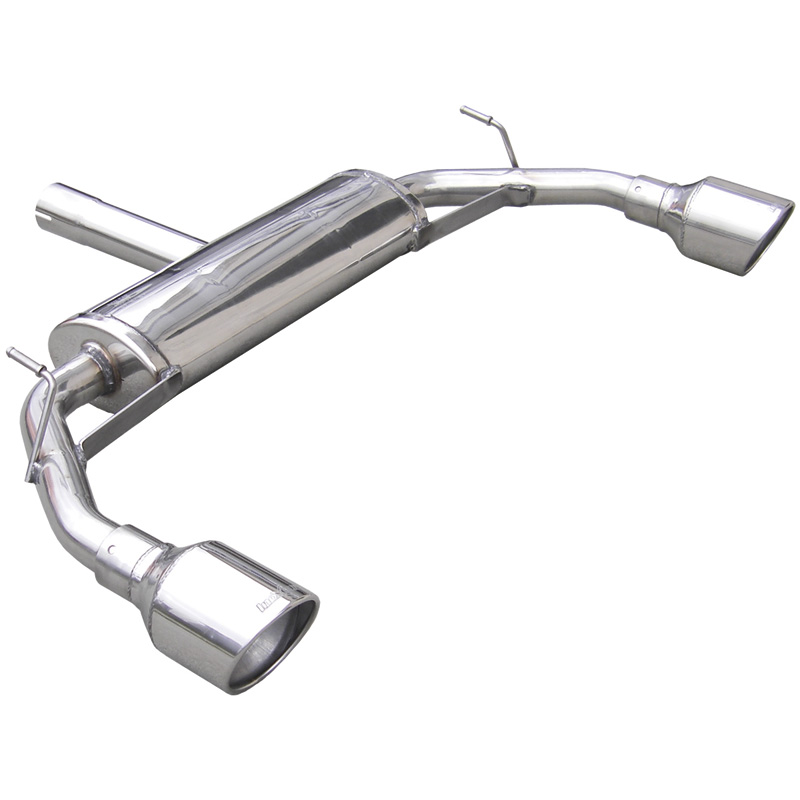 100% RVS Dubbele Sportuitlaat  Alfa Romeo Giulietta 1750Tbi (235pk) 2010- 110mm X-Race (Ø60mm)