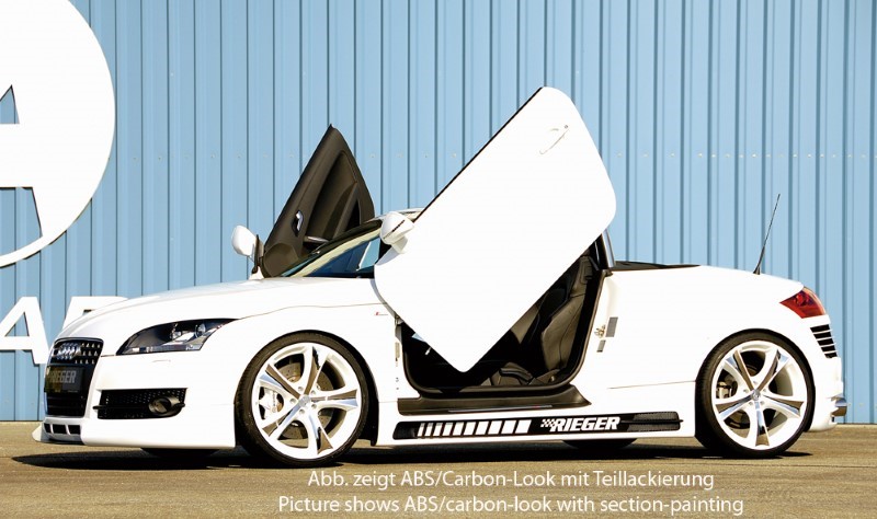 Zijskirts Audi TT 8J ABS Carbon-look Rieger